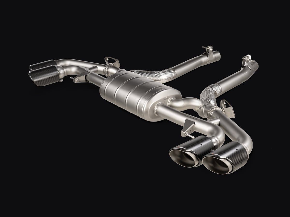 Akrapovič Slip-On Line (Titanio) — BMW X5 M / X5 M Competition (F95) y X6 M / X6 M Competition (F96) con OPF/GPF, 2021-2023 (no compatible con facelift 2023)