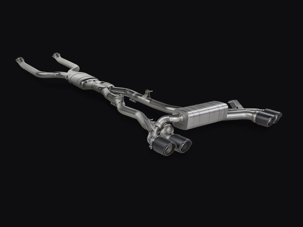 Akrapovič Evolution Line (Titanio) — solo vehículos sin OPF (colas-79 obligatorias aparte) — BMW M5 (G90/G99, 2024+)