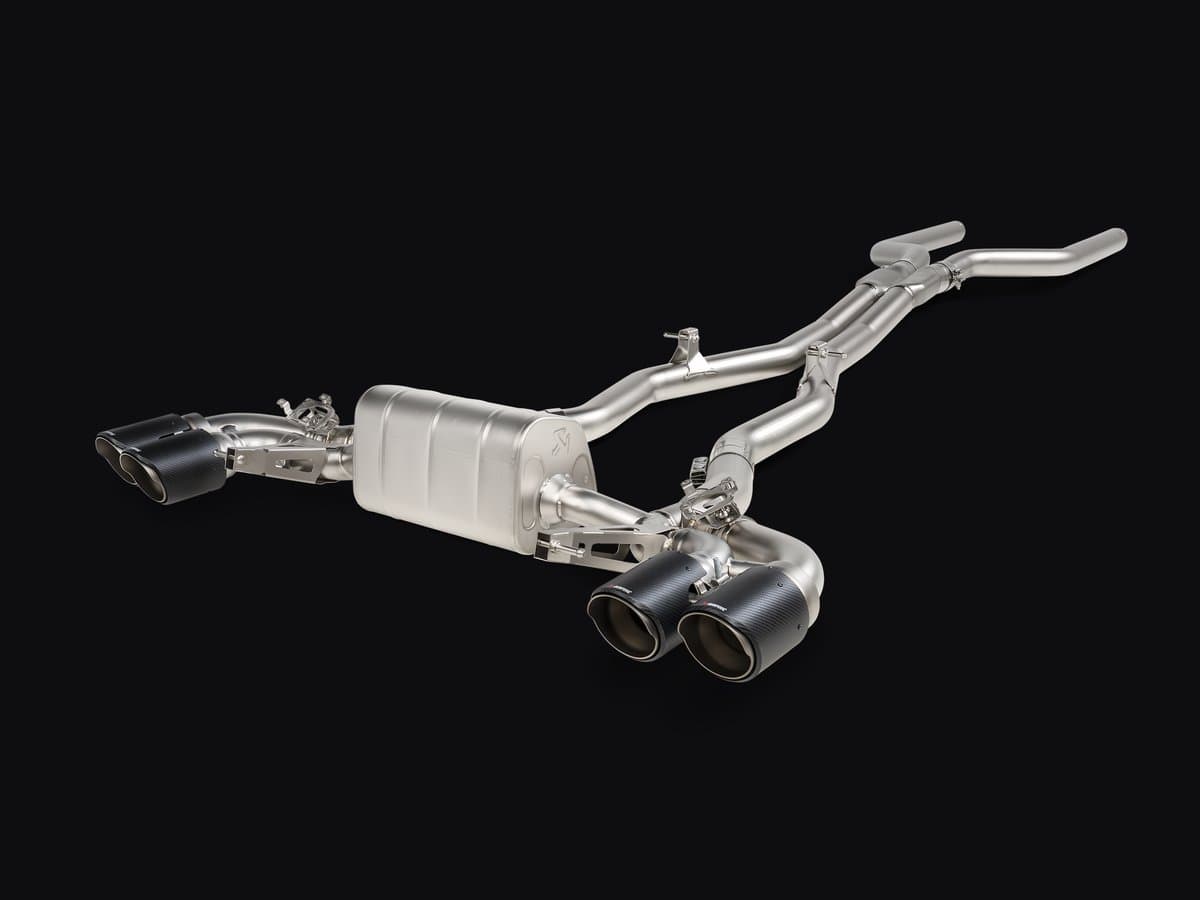 Akrapovič Evolution Line (Titanio) — para vehículos sin OPF — BMW M8 / M8 Competition (F91/F92, 2020-2024)